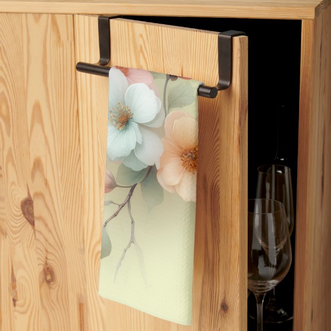 Spring Easter Flowers Geschirrtuch (Drittel gefaltet)