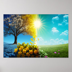 Spring Equinox Sonnige Split Poster