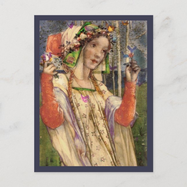 Spring Fairy Land Postkarte (Vorderseite)