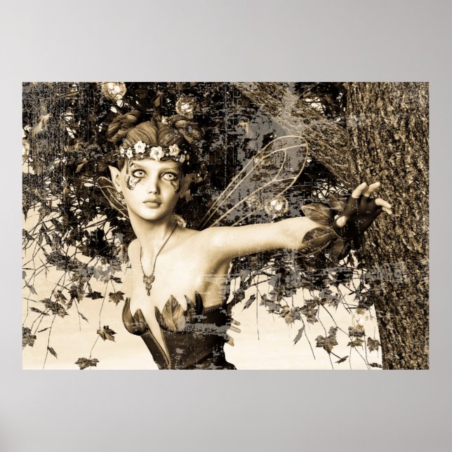 Spring Fairy Vintag Poster (Vorne)
