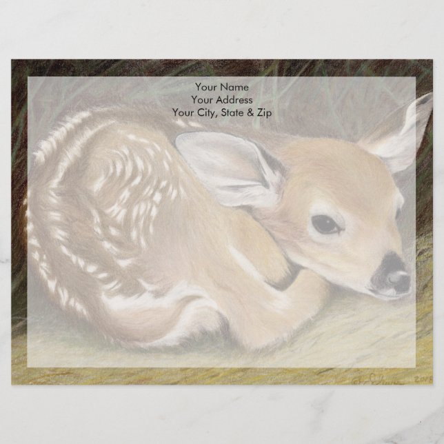 Spring Fawn Briefbogen (Vorderseite)