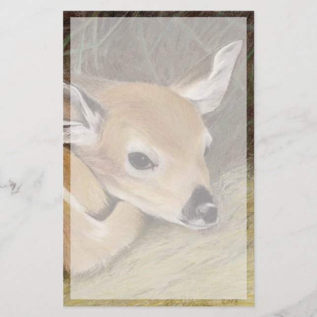 Spring Fawn Briefpapier (Vorderseite)