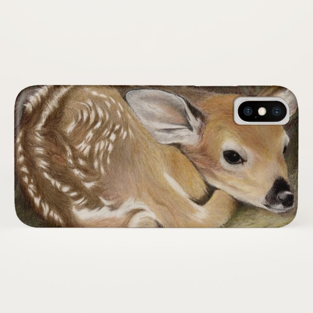 Spring Fawn Case-Mate iPhone Hülle (Rückseite (Horizontal))