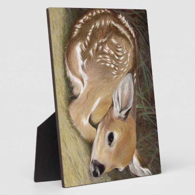 Spring Fawn Fotoplatte (Seite)