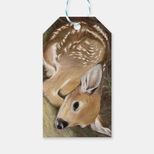 Spring Fawn Geschenkanhänger (Vorderseite)