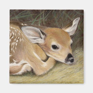 Spring Fawn Magnet