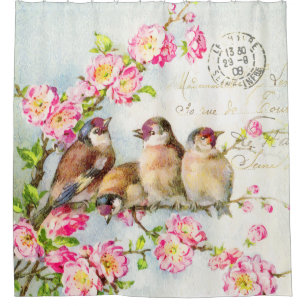 Spring Feathers Duschvorhang