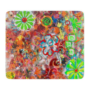Spring Fee Deko Glass Cutting Board Schneidebrett