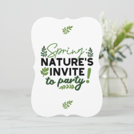 Spring Fling Party - Nature's Celebration Call Einladung