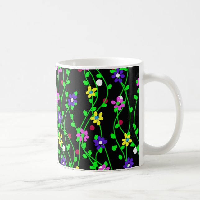 Spring Floral Art Kaffeetasse (Rechts)