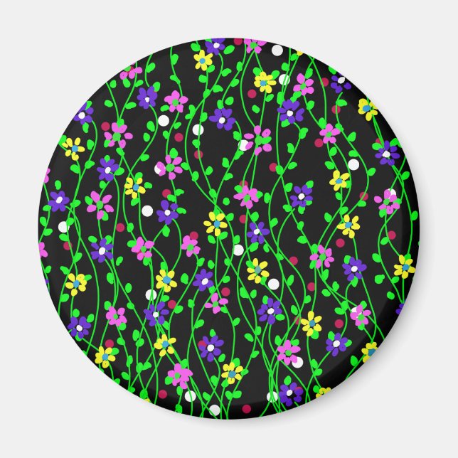 Spring Floral Art Magnet (Vorne)