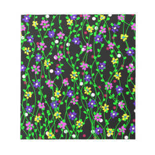 Spring Floral Art Notizblock