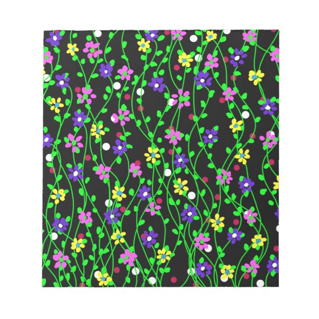 Spring Floral Art Notizblock (Vorderseite)