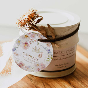 Spring Floral Baby Dusche Vielen Dank Geschenkanhänger