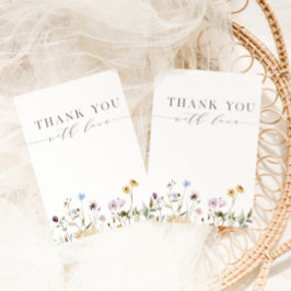 Spring Floral Baby in Bloom Baby Dusche Dankeskarte