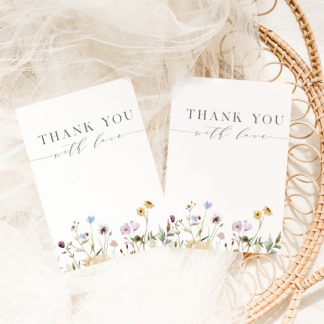 Spring Floral Baby in Bloom Baby Dusche Dankeskarte (Von Creator hochgeladen)