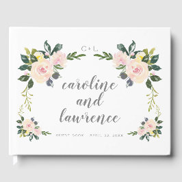 Spring Floral Blush Wedding Foto Guestbook Gästebuch