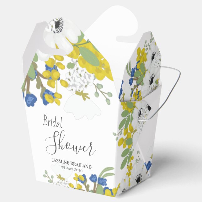 Spring Floral Boquet Brautparty Danke Favo Geschenkschachtel (Geöffnet)