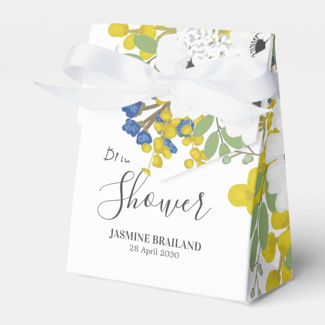 Spring Floral Boquet Brautparty Vielen Dank Geschenkschachtel (Vorderseite)