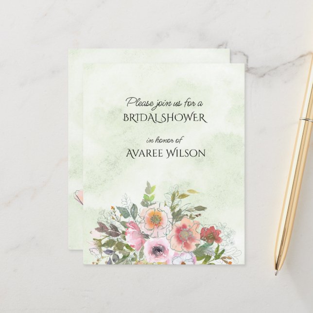 Spring Floral Bouquet (Vorderseite/Rückseite Beispiel)