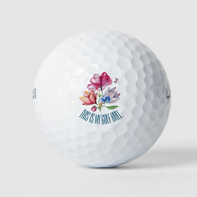 Spring Floral Bouquet Golfball (Vorderseite)