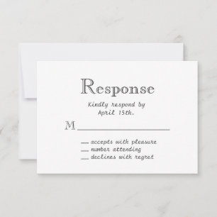 Spring Floral Chalkboard UAWG RSVP Karte