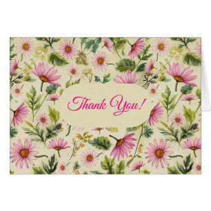 Spring Floral Dankeschön Card
