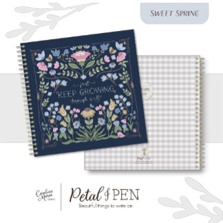 Spring Floral Folk Journal-Notebook mit Zitat Notizbuch