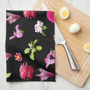 Spring Floral Foto Print Kitchen Handtuch