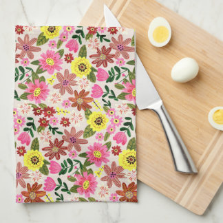 Spring Floral Garden Easter Kitchen Tea Geschirrtuch