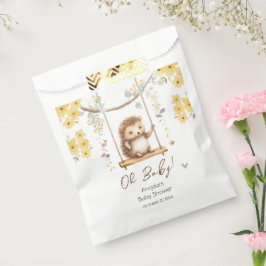 Spring Floral Hegehog Oh Baby Dusche Geschenktütchen