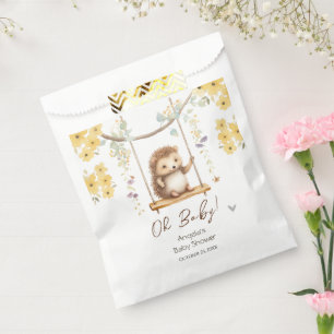 Spring Floral Hegehog Oh Baby Dusche Geschenktütchen
