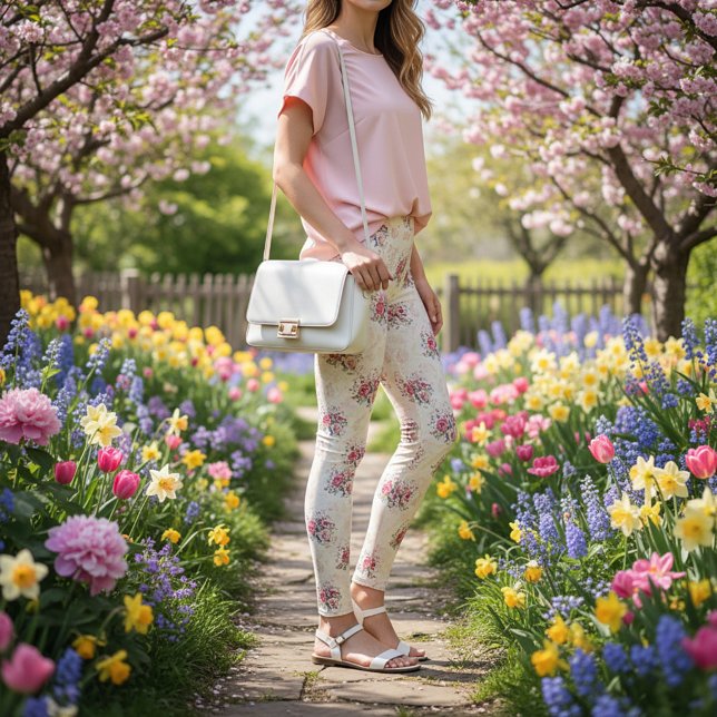 Spring floral  leggings (Von Creator hochgeladen)