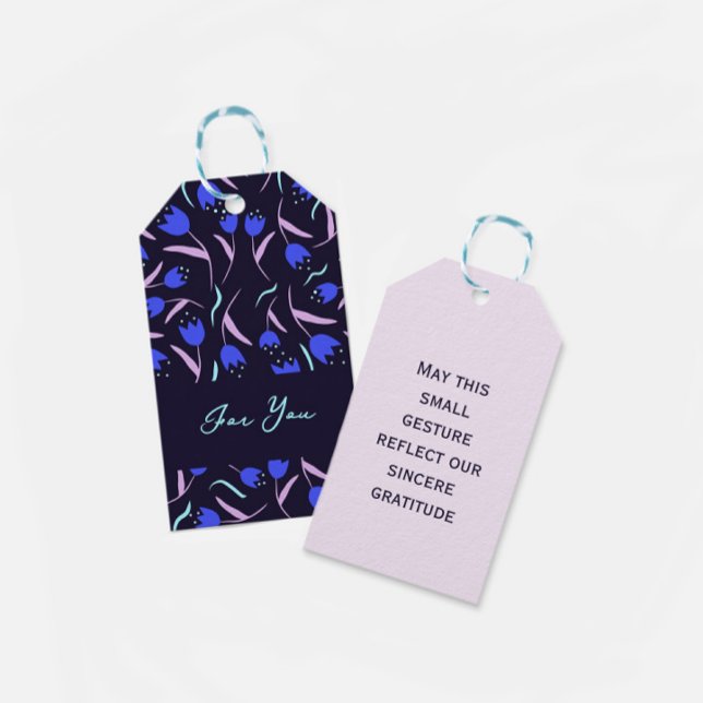 Spring Floral Pattern Lilac Geschenkanhänger (Von Creator hochgeladen)