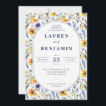 Spring Floral Wedding Einladung<br><div class="desc">Celebrate your love in full bloom with our Spring Floral Collection, where delicate blossoms meet timeless elegance. Each piece is crafted to embody the fresh, uplifting spirit of a springtime celebration—think vibrant colorful petals meeting bold blue accents, and romantic touches that whisper of new beginnings. Recurring motifs include blooming flowers,...</div>