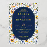 Spring Floral Wedding Folieneinladung<br><div class="desc">Celebrate your love in full bloom with our Spring Floral Collection, where delicate blossoms meet timeless elegance. Each piece is crafted to embody the fresh, uplifting spirit of a springtime celebration—think vibrant colorful petals meeting bold blue accents, and romantic touches that whisper of new beginnings. Recurring motifs include blooming flowers,...</div>