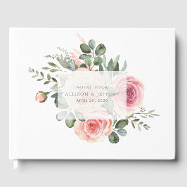 Spring Floral Wedding Guest Book Gästebuch