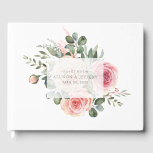 Spring Floral Wedding Guest Book Gästebuch