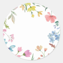 Spring Florals Umschlag Stickers