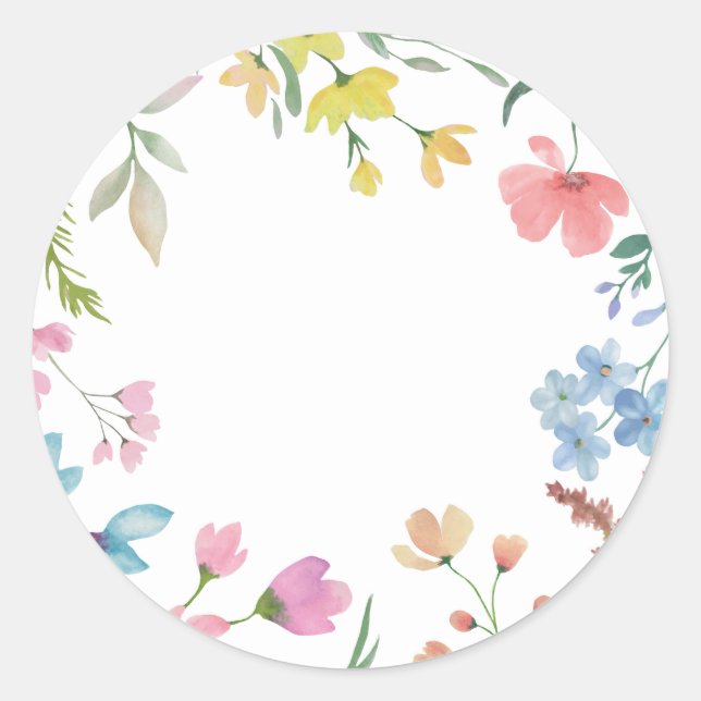 Spring Florals Umschlag Stickers (Vorderseite)