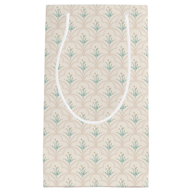 Spring flower pattern small gift bag kleine geschenktüte (Vorderseite)