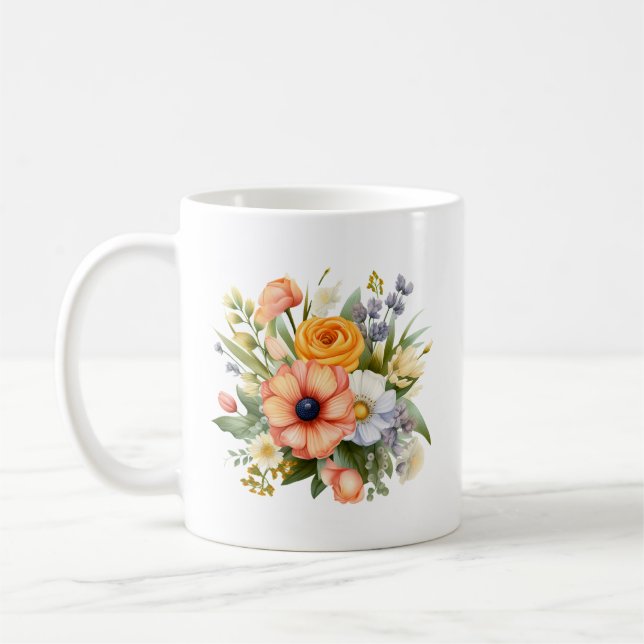 Spring Flowers Bouquet Clipart-92390 Kaffeetasse (Links)