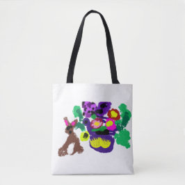 Spring flowers Rabbit joy Tasche