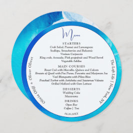 Spring Fondness Wedding Circle Menükarte