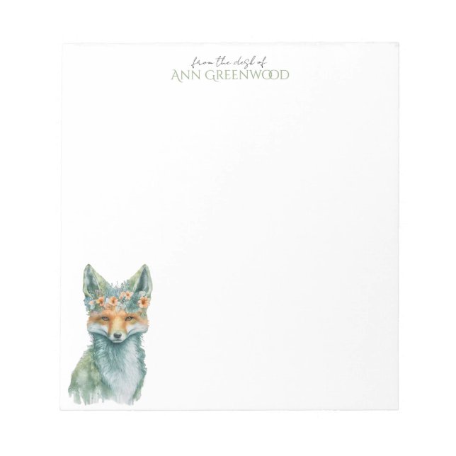 Spring Fox Benutzerdefinierter Notepad Notizblock (Vorderseite)