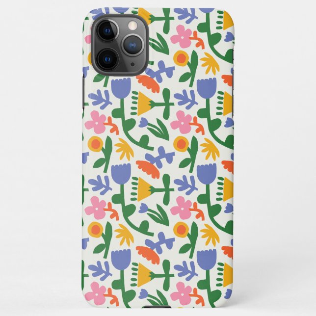 Spring Fun Floral Phone Case iPhone Hülle (Rückseite)