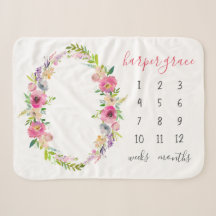 Spring Garden Baby Name Monthly Meilenstein Foto