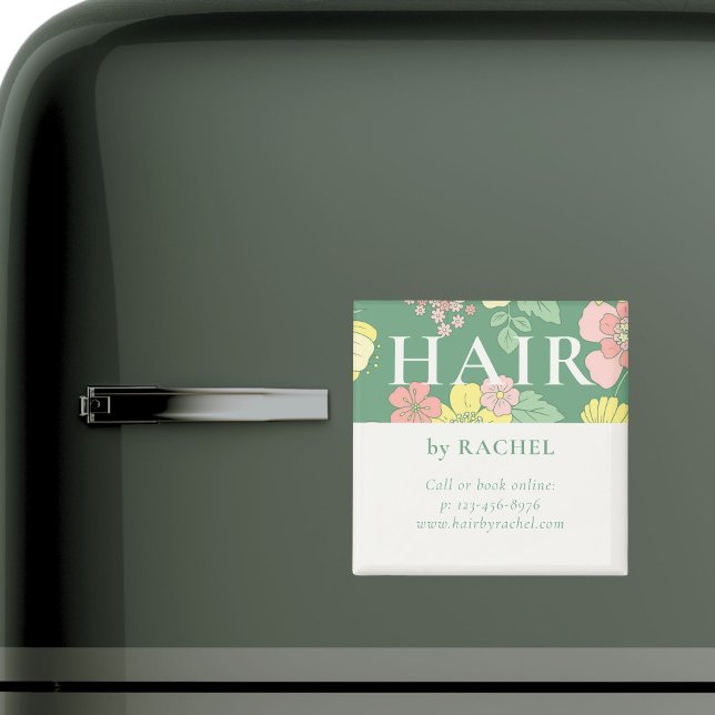 Spring Garden Boho Floral Marketing Magnet (Von Creator hochgeladen)