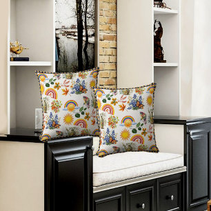 Spring Garden Butterfly Regenbogen Sonnenschein Gr Kissen