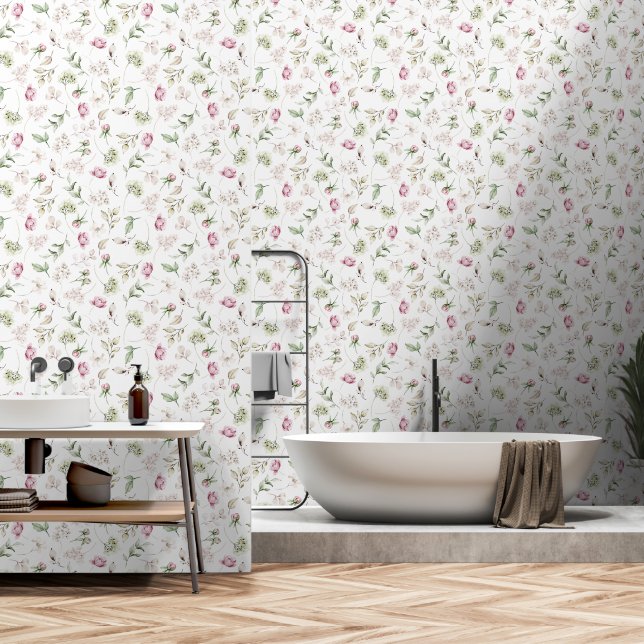Spring Garden Elegante Tapete (Badezimmer)